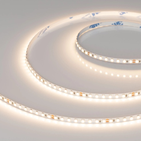 Лента светодиодная RT-A160-5mm 24V Warm3000 (9.6 W/m, IP20, 2835, 5m) (Arlight, Открытый)