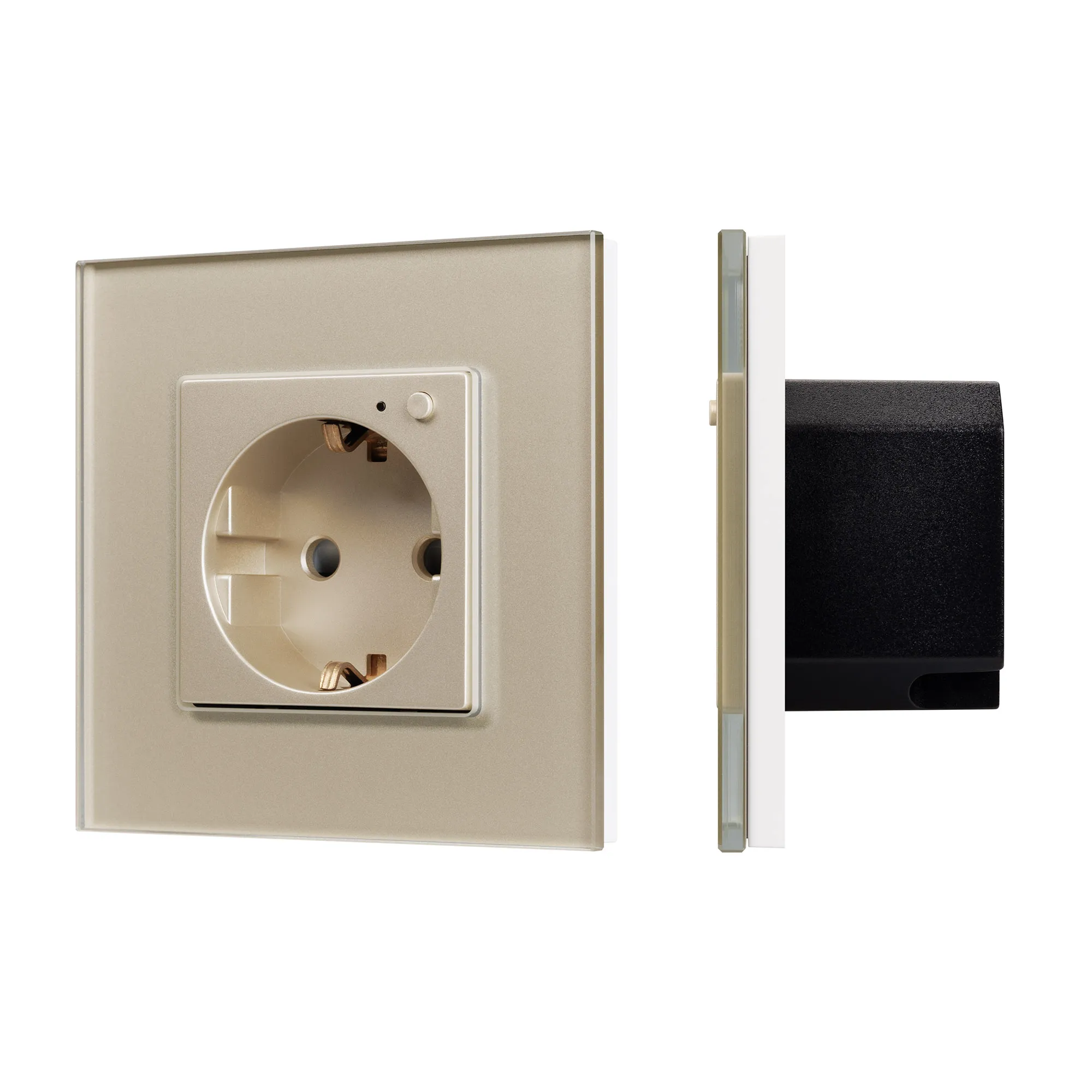 Розетка электрическая с Zigbee управлением SCT-OMALI-EUZB1-PL-GD (240V, 16A, Zigbee) (Arlight, -) - изображение товара