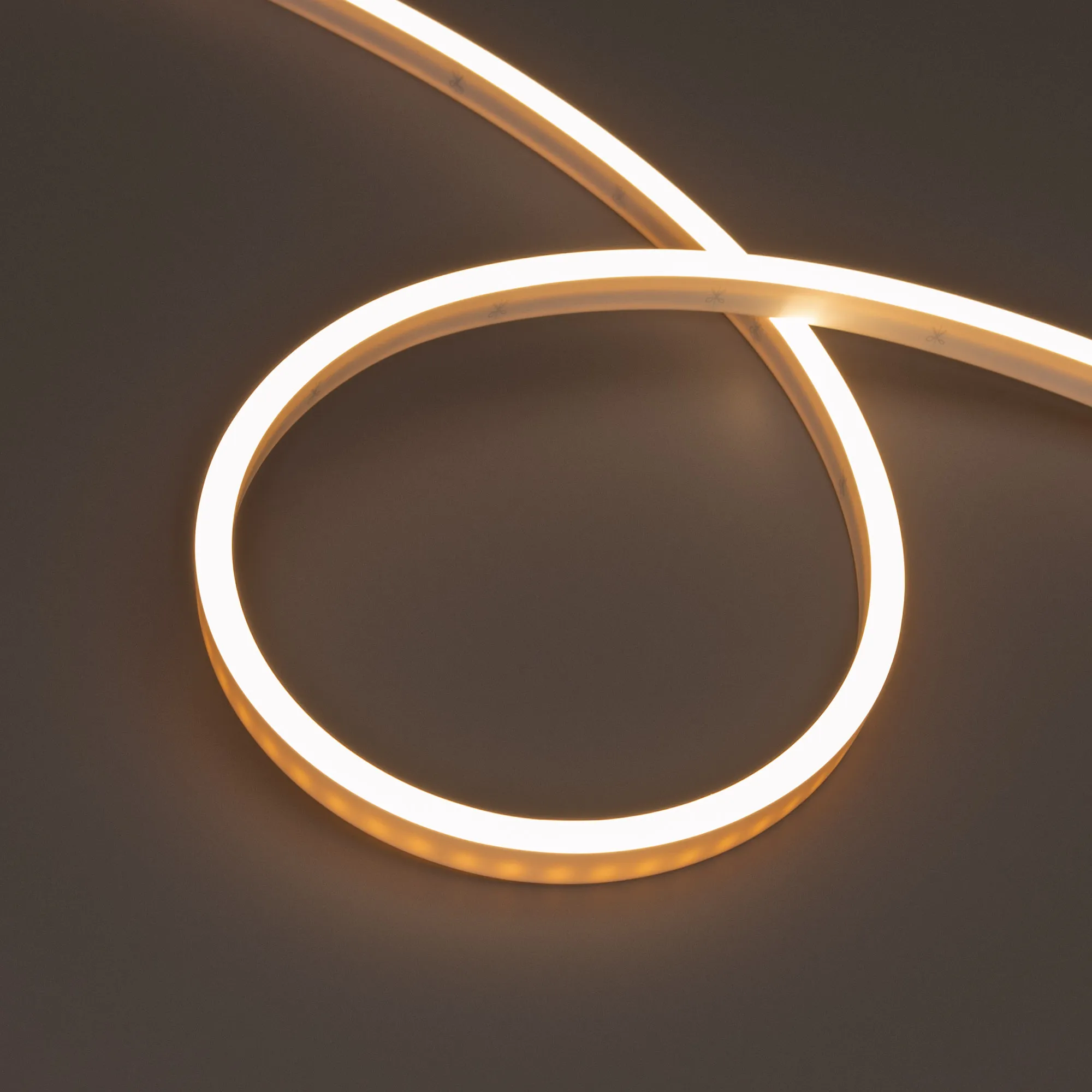 Лента герметичная WAVE-SIDE-PU-A120-06x12mm 24V Warm3000 (8 W/m, IP68, 5m, wire x2) (Arlight, Вывод боковой, 3 года) - изображение товара