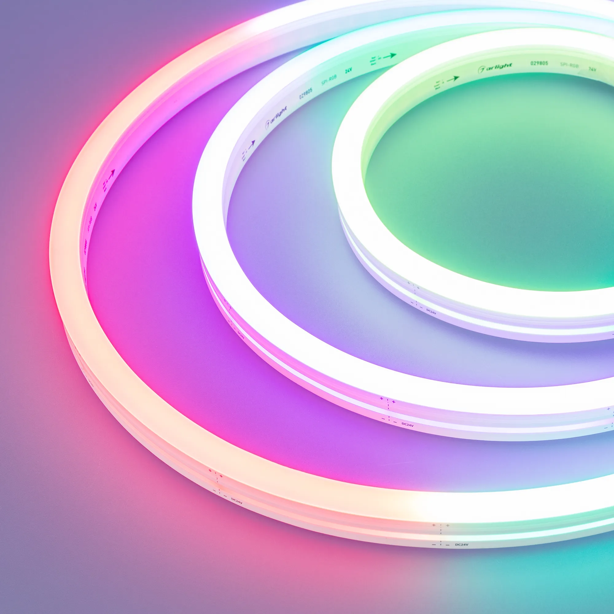 Герметичная лента SPI MOONLIGHT-5000S-SIDE-5060-84-24V RGB (12х17mm, 18W, IP67) (Arlight, 18 Вт/м, IP67) - изображение товара