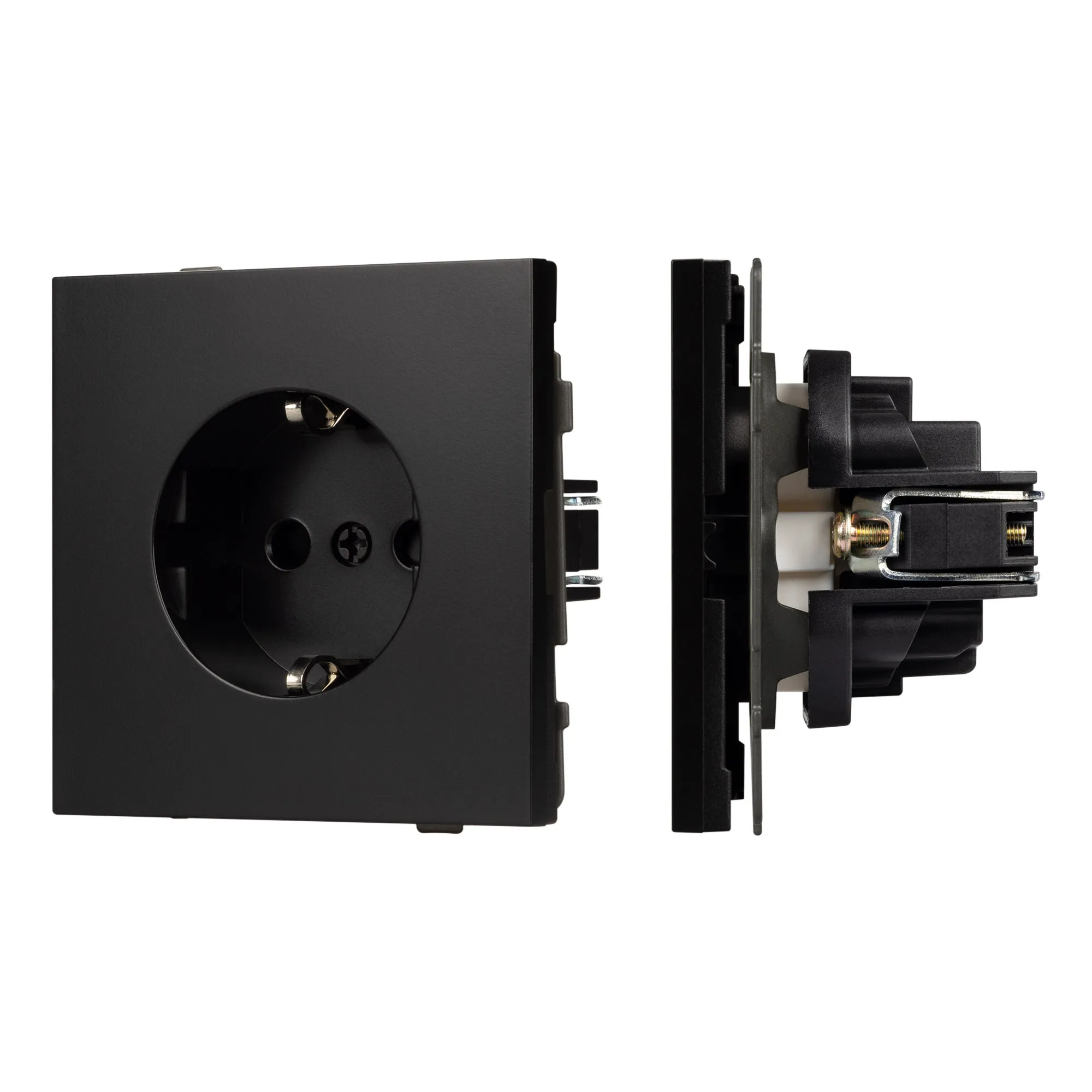 Механизм электрической розетки SCT-TENDO-MEU1-PL-BK (230V, 16A) (Arlight, -) - изображение товара