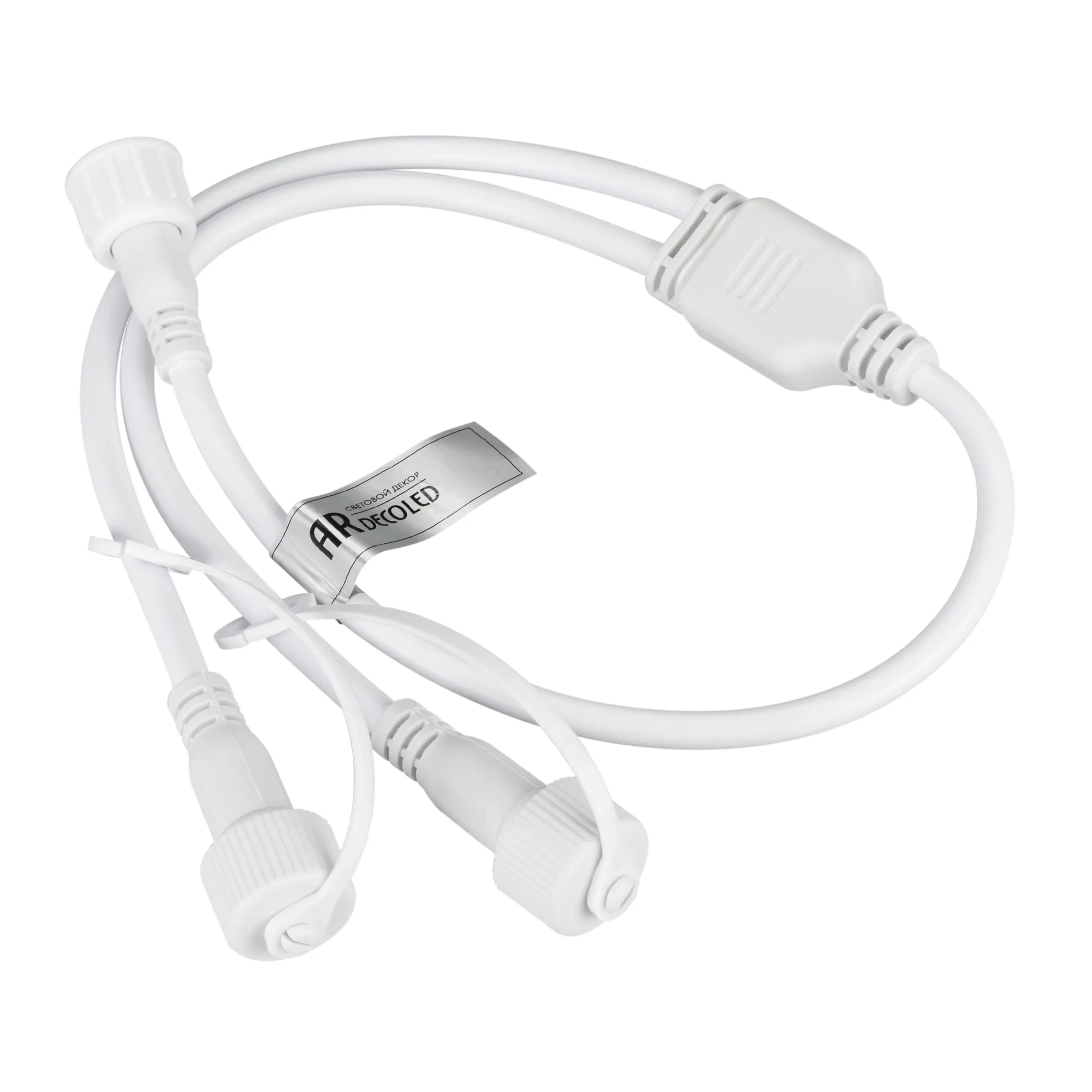 Коннектор питания ARD-CLASSIC-SYNC-RGB White (230V, 2 ports) (Ardecoled, Закрытый) - изображение товара