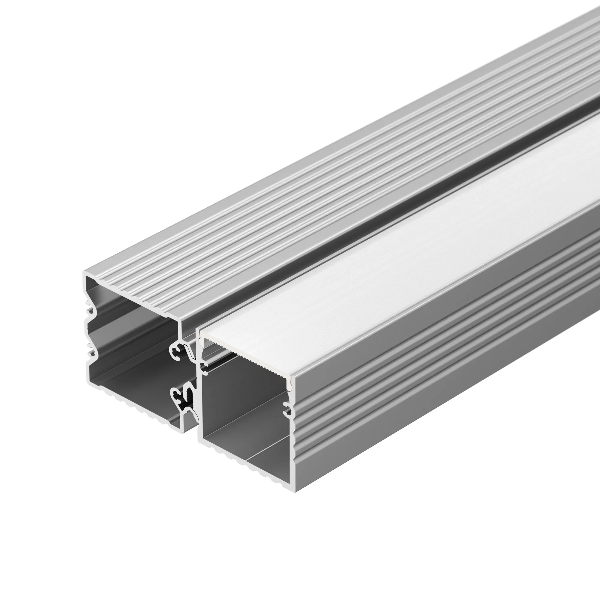 Профиль с экраном ALU-BASE-PW35S-2000 ANOD+FROST AG (Arlight, Металл) - изображение товара