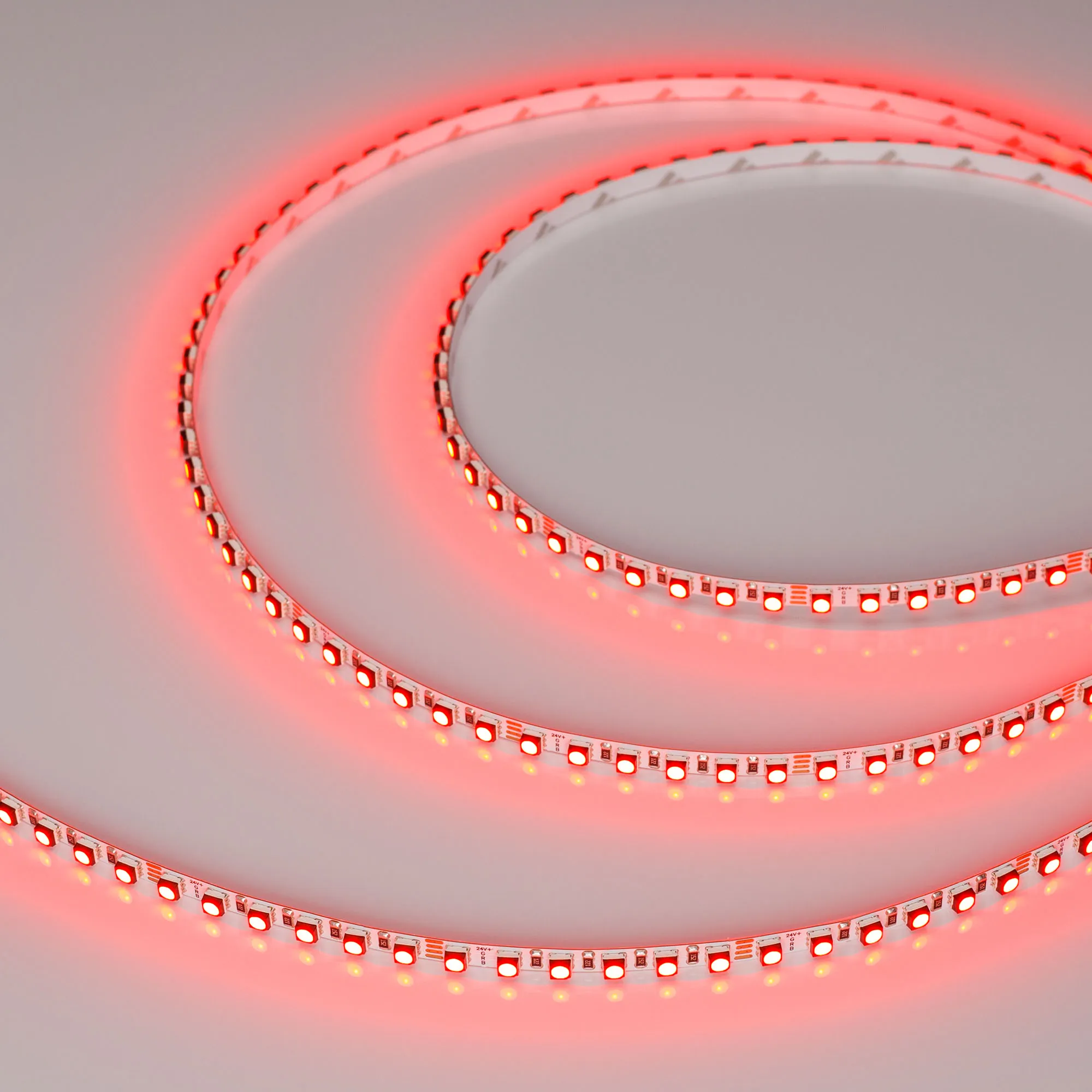 Лента светодиодная MINI-F120-5mm 24V RGB (8 W/m, IP20, 3535, 5m) (Arlight, узкая) - изображение товара