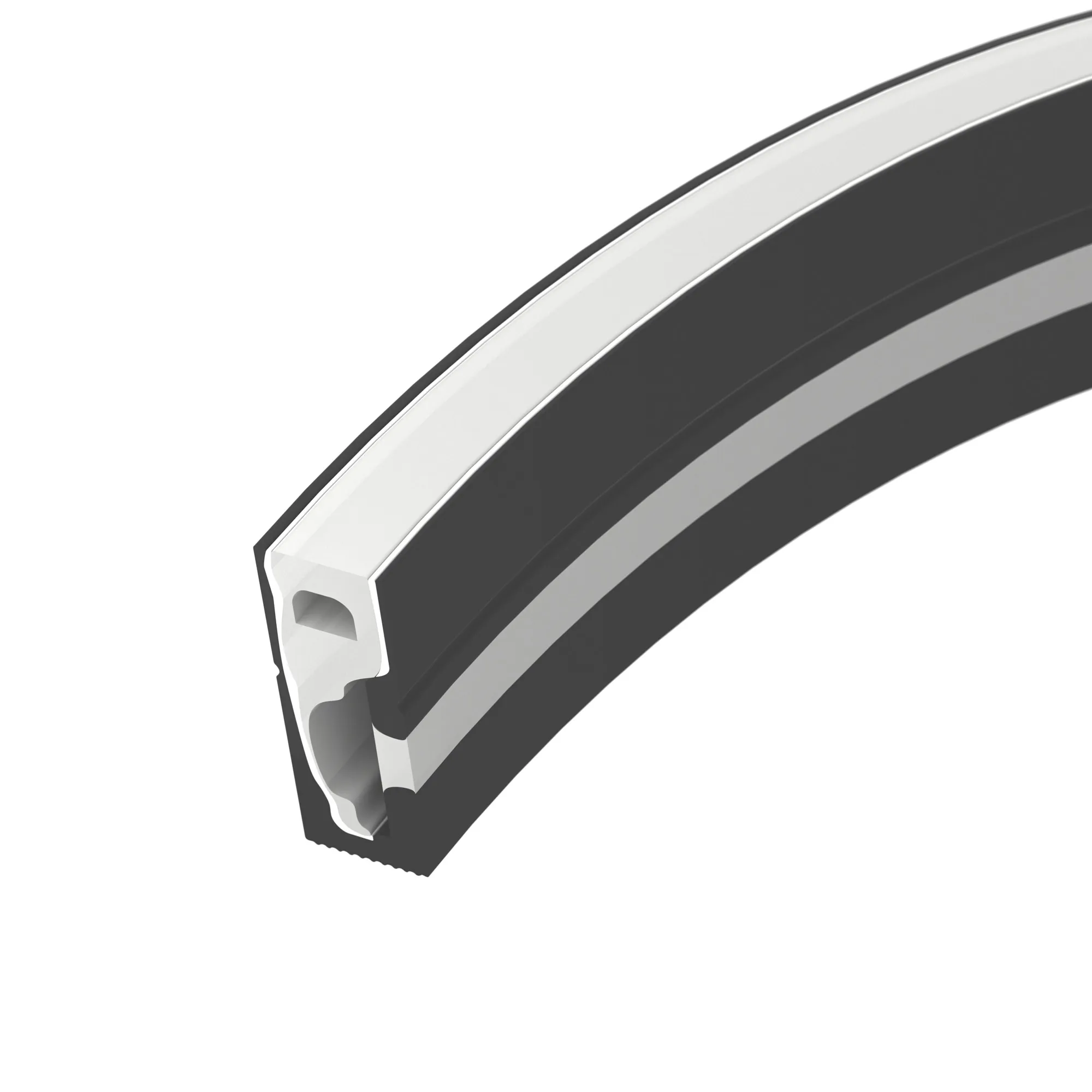 Силиконовый профиль WPH-FLEX-0616-SIDE-S9-5m BLACK (Arlight, Силикон) - изображение товара