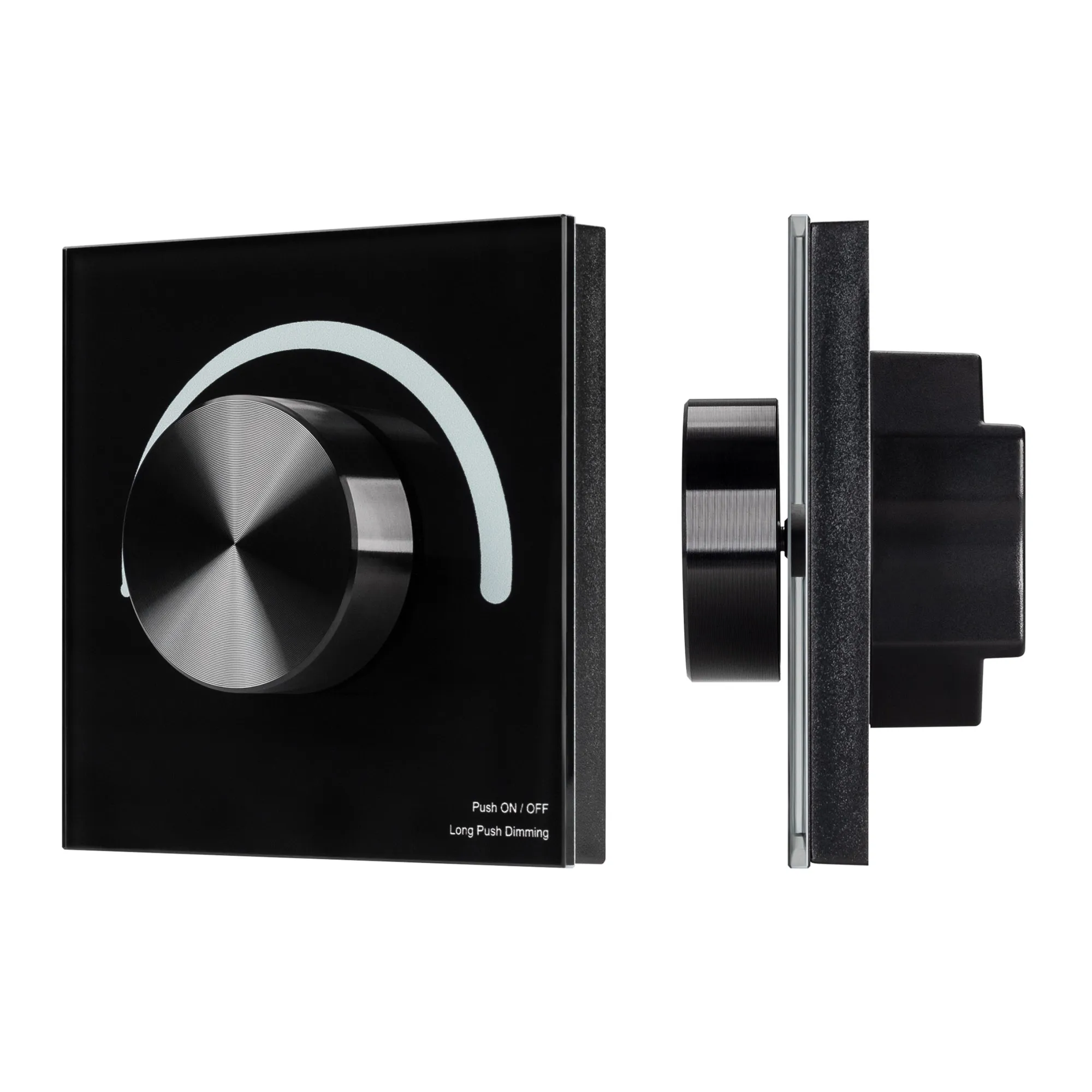 Панель SMART-P91-DIM-G-SUF Black (230V, Rotary, 2.4G) (Arlight, IP20 Пластик, 5 лет) - изображение товара