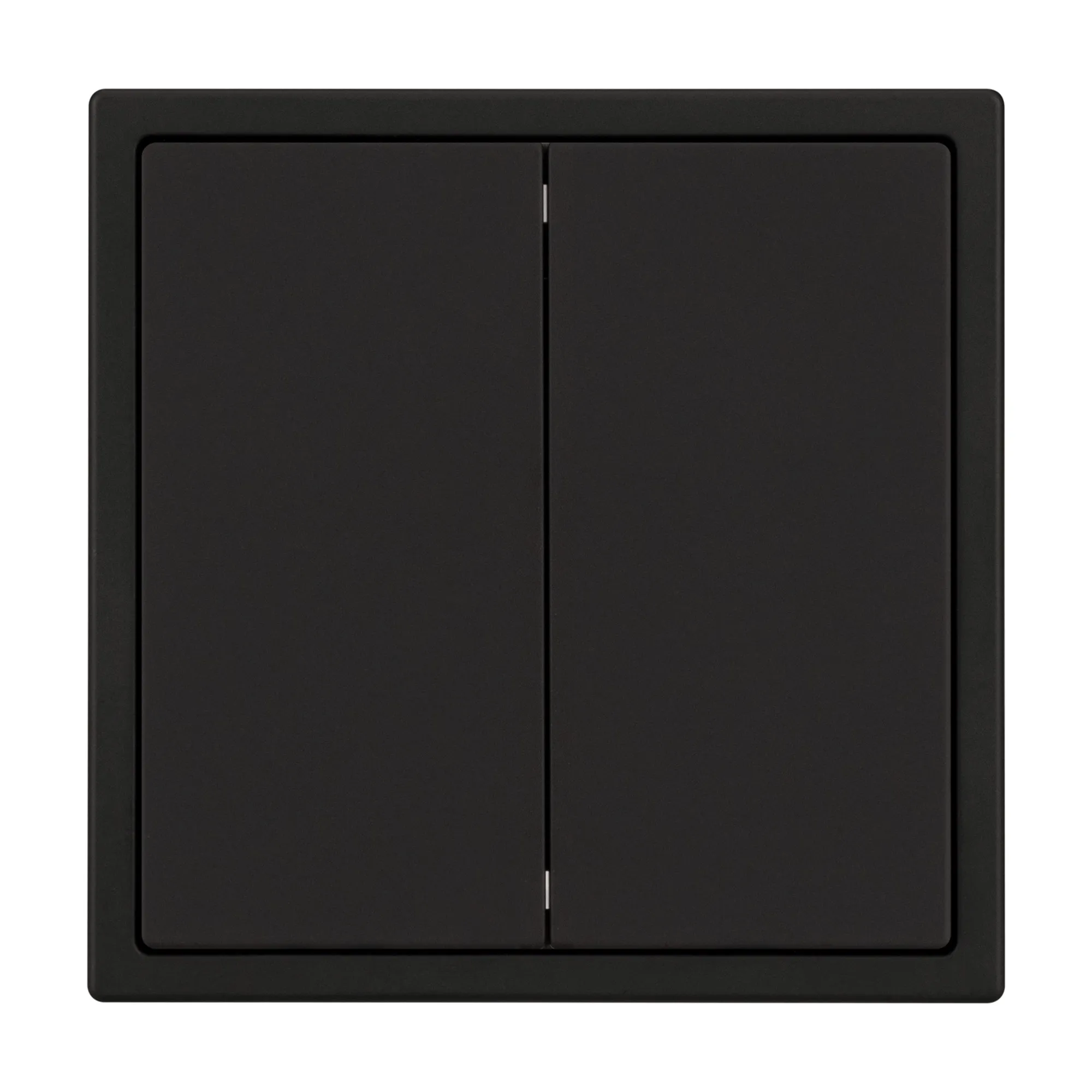 Механизм звонкового выключателя двухклавишный SWT-NOBE-MKR2-SFPL-BK (230V, 10A) (Arlight, Черный оникс) - изображение товара
