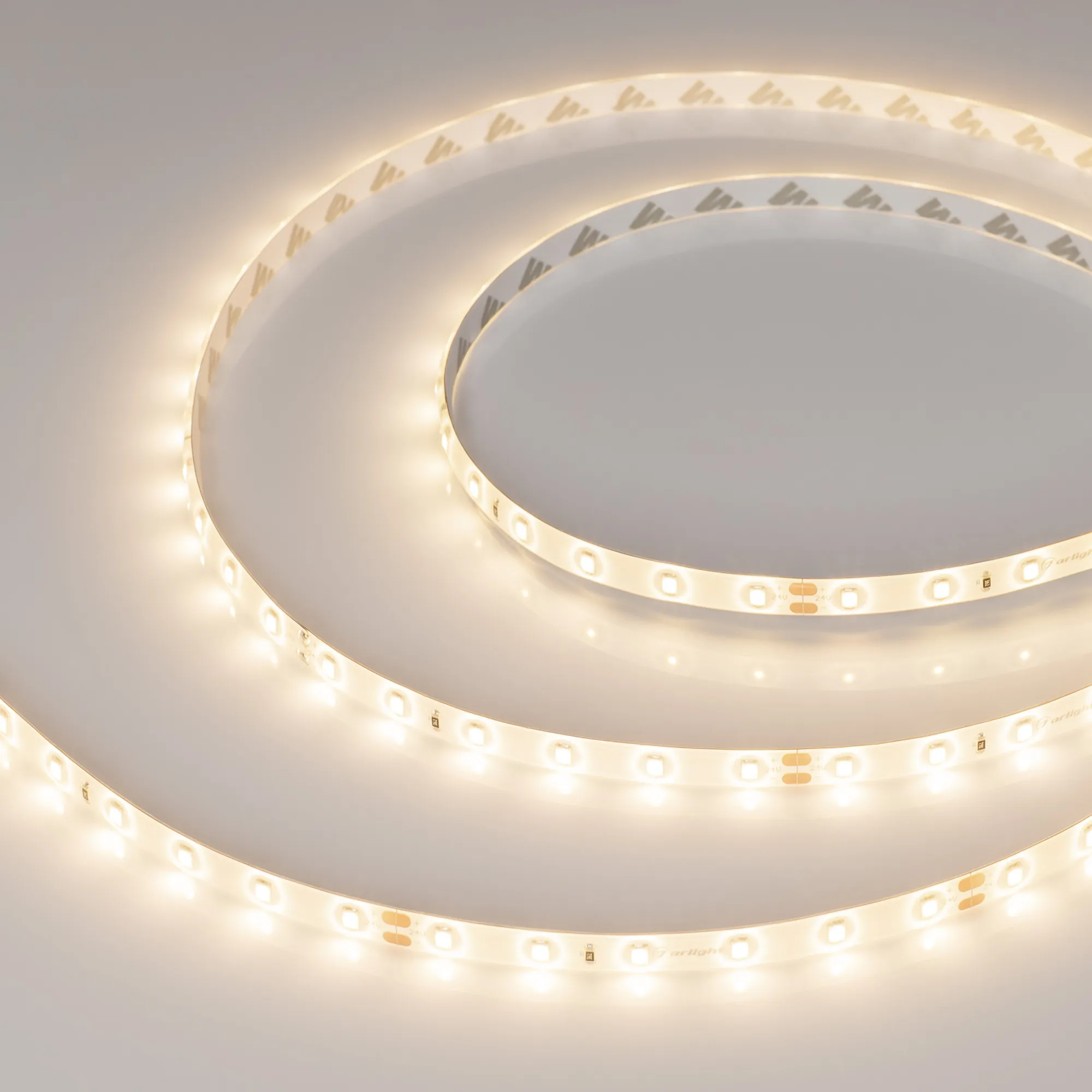 Лента светодиодная герметичная RTW-SE-A60-8mm 24V Warm3000 (4.8 W/m, IP65, 2835, 5m) (Arlight, -)